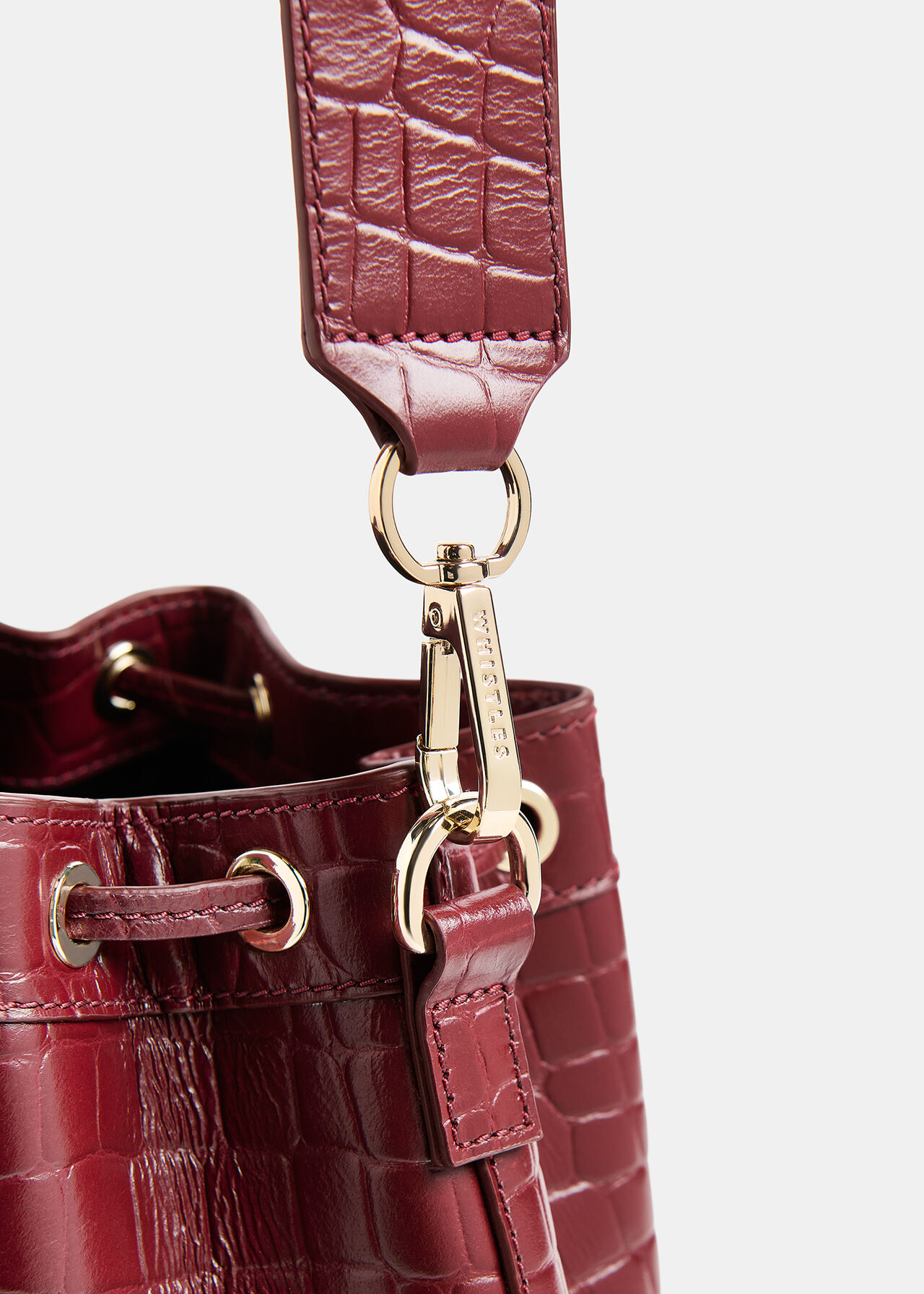 Giulia Croc Bucket Bag