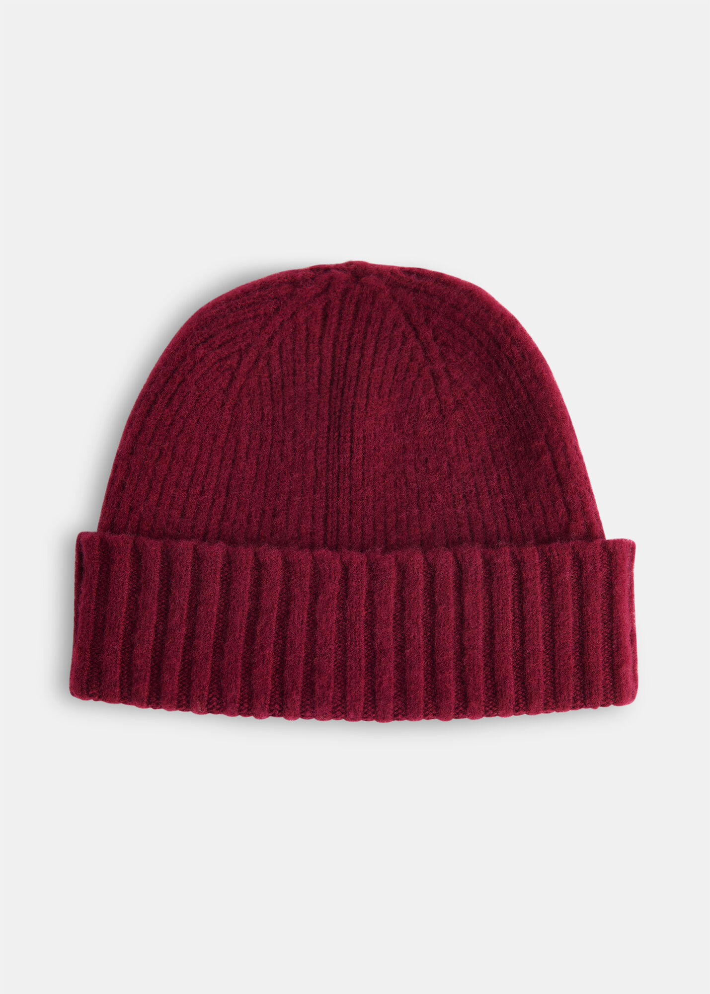 Chocolate Brushed Lambswool Beanie Hat | WHISTLES | Whistles UK |