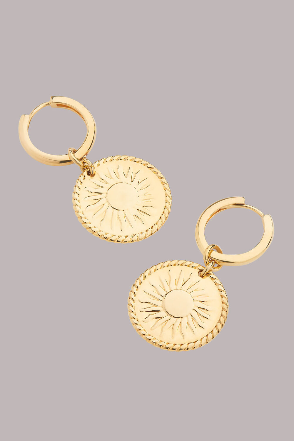 Sun Disc Earrings