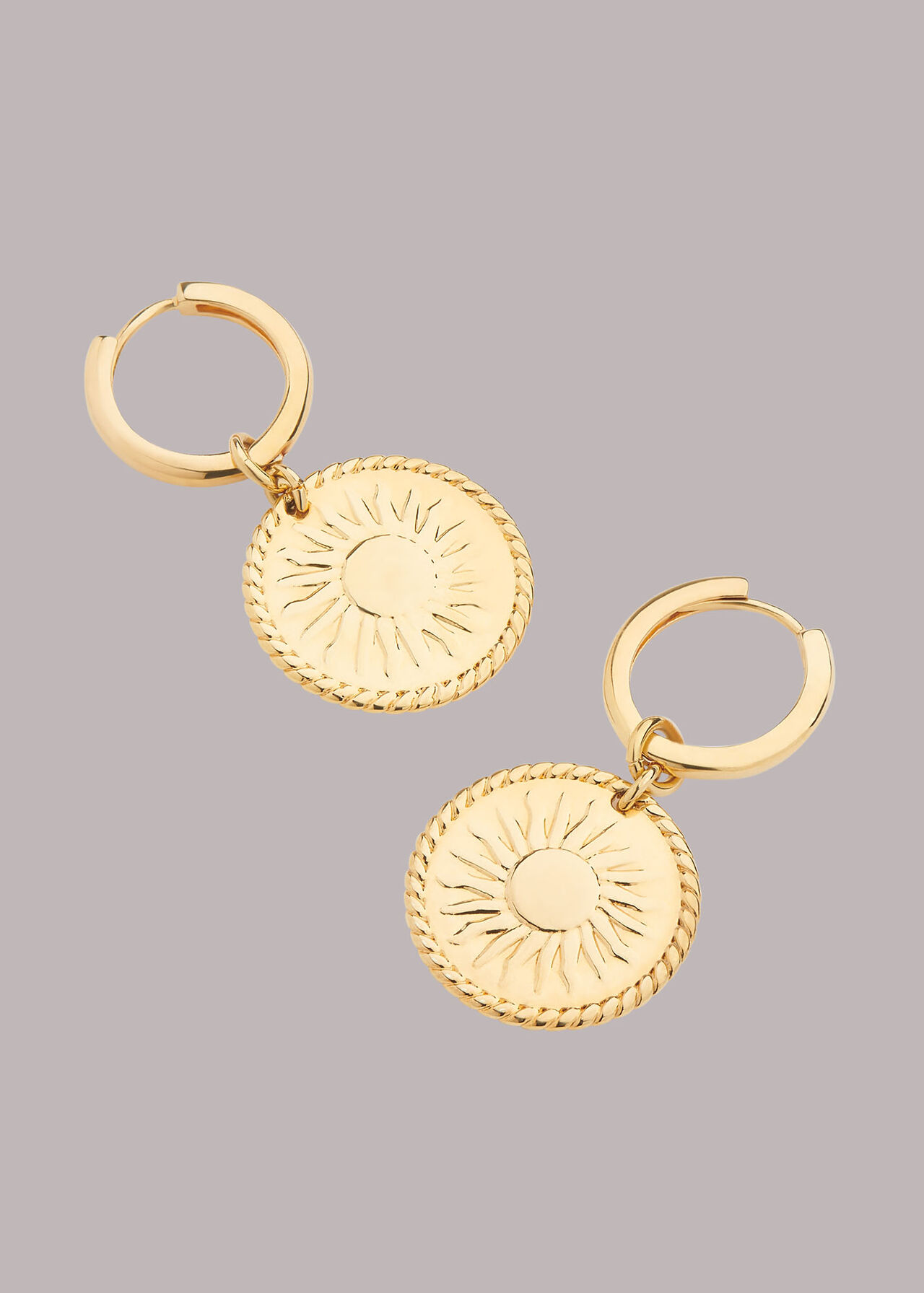 Sun Disc Earrings
