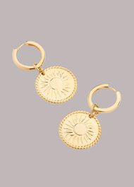 Sun Disc Earrings