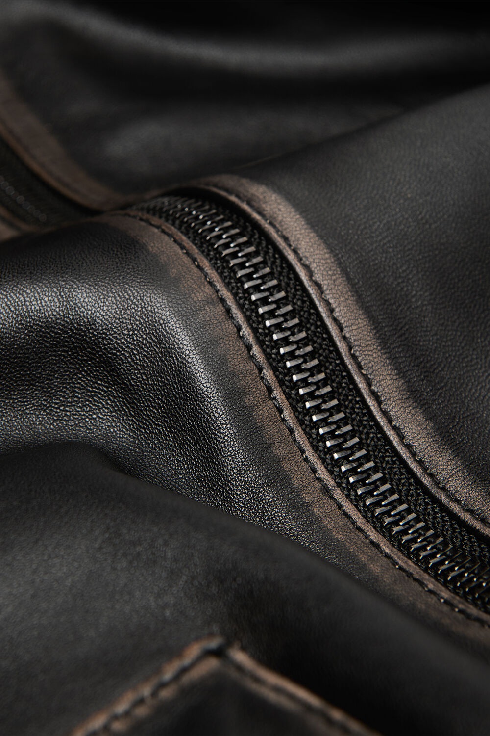 Burnished Leather Bomber