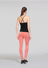 Longline Halter Sports Top Black