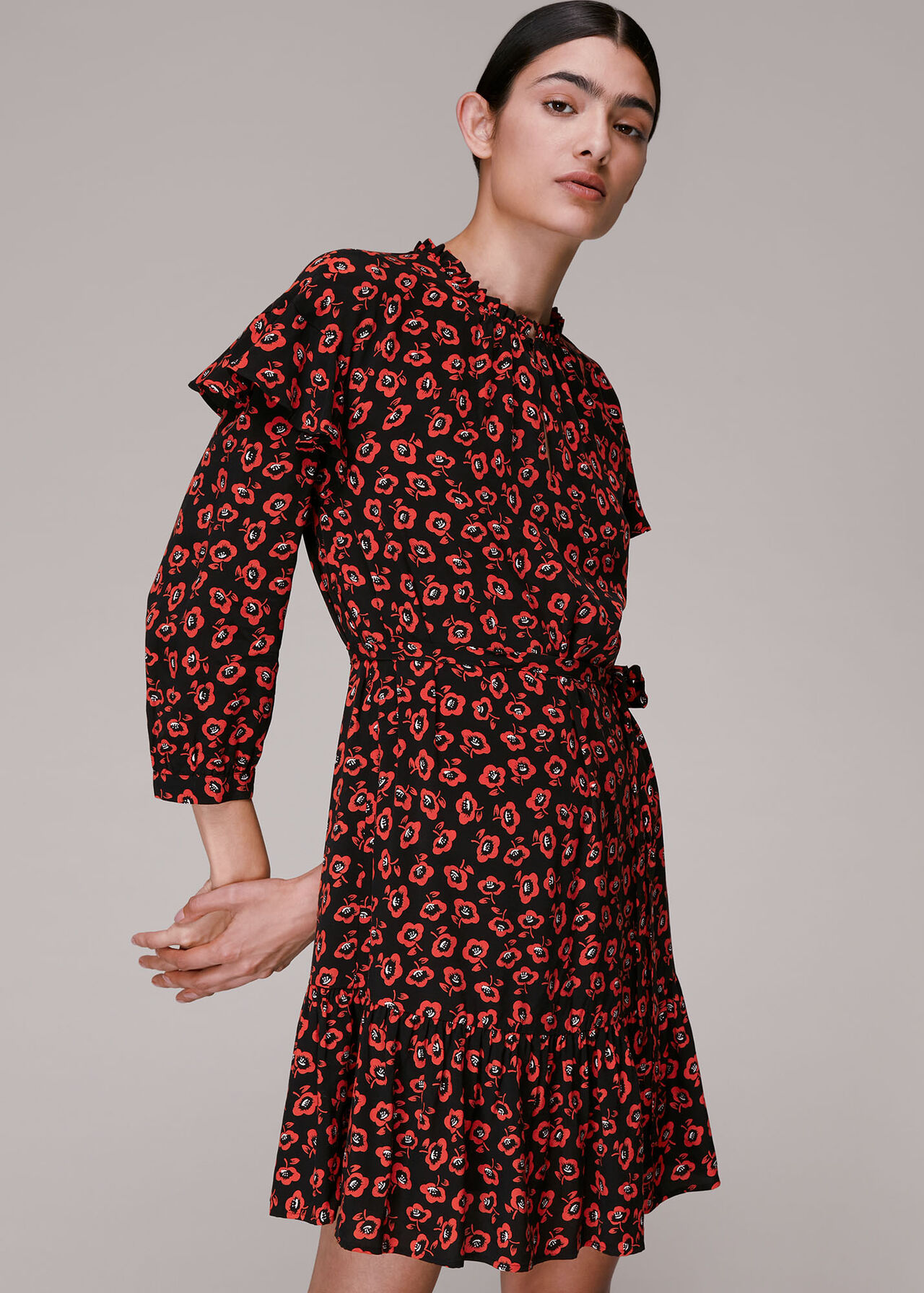 Botanical Garden Print Dress