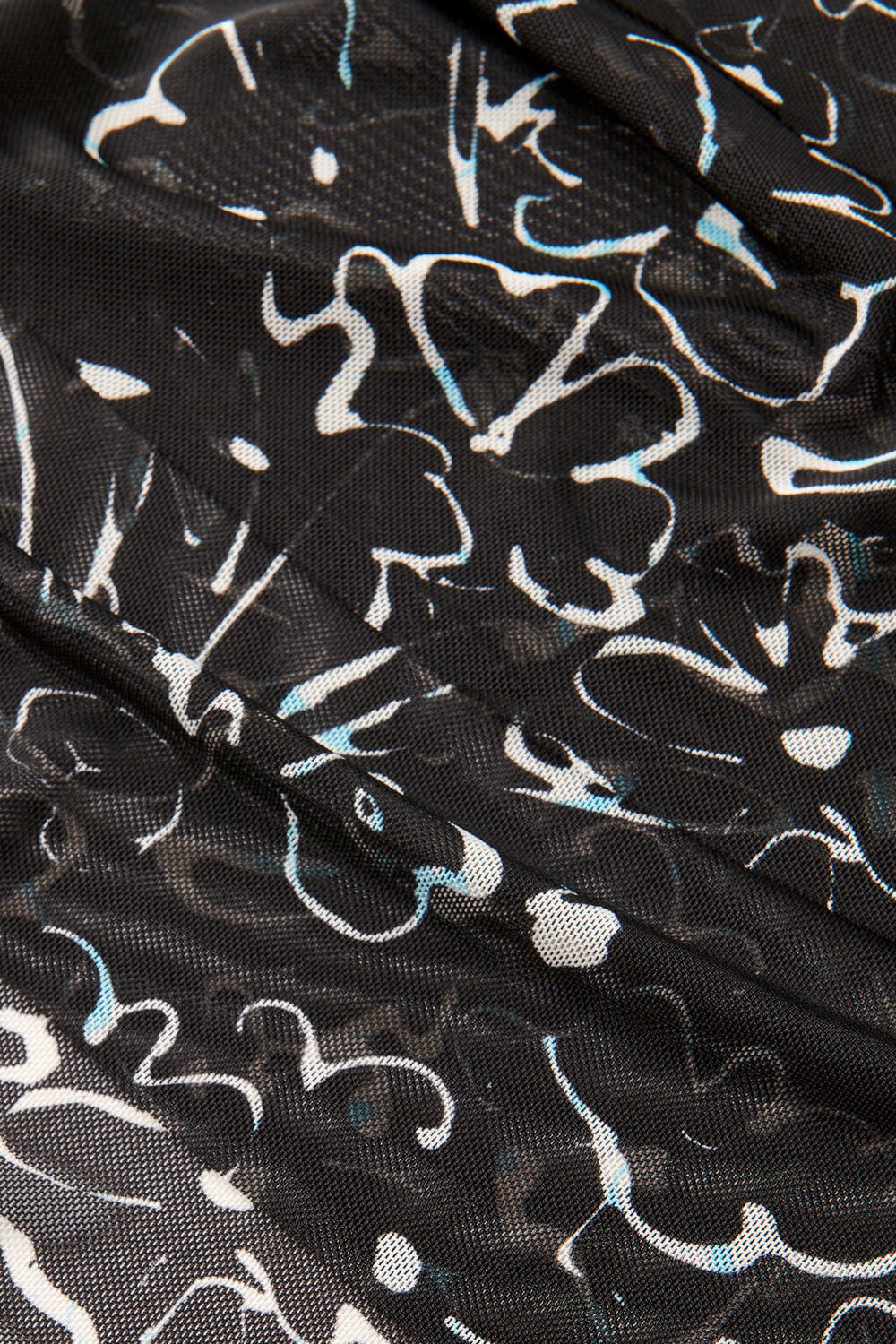 Scribble Bouquet Mesh Dress