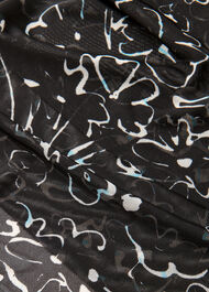 Scribble Bouquet Mesh Dress