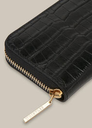 Kira Shiny Croc Zip Purse