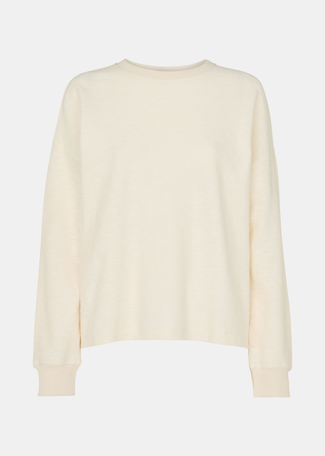 Textured Relaxed Jersey Top
