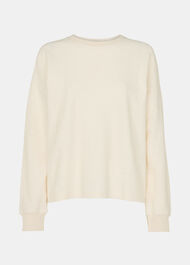 Textured Relaxed Jersey Top