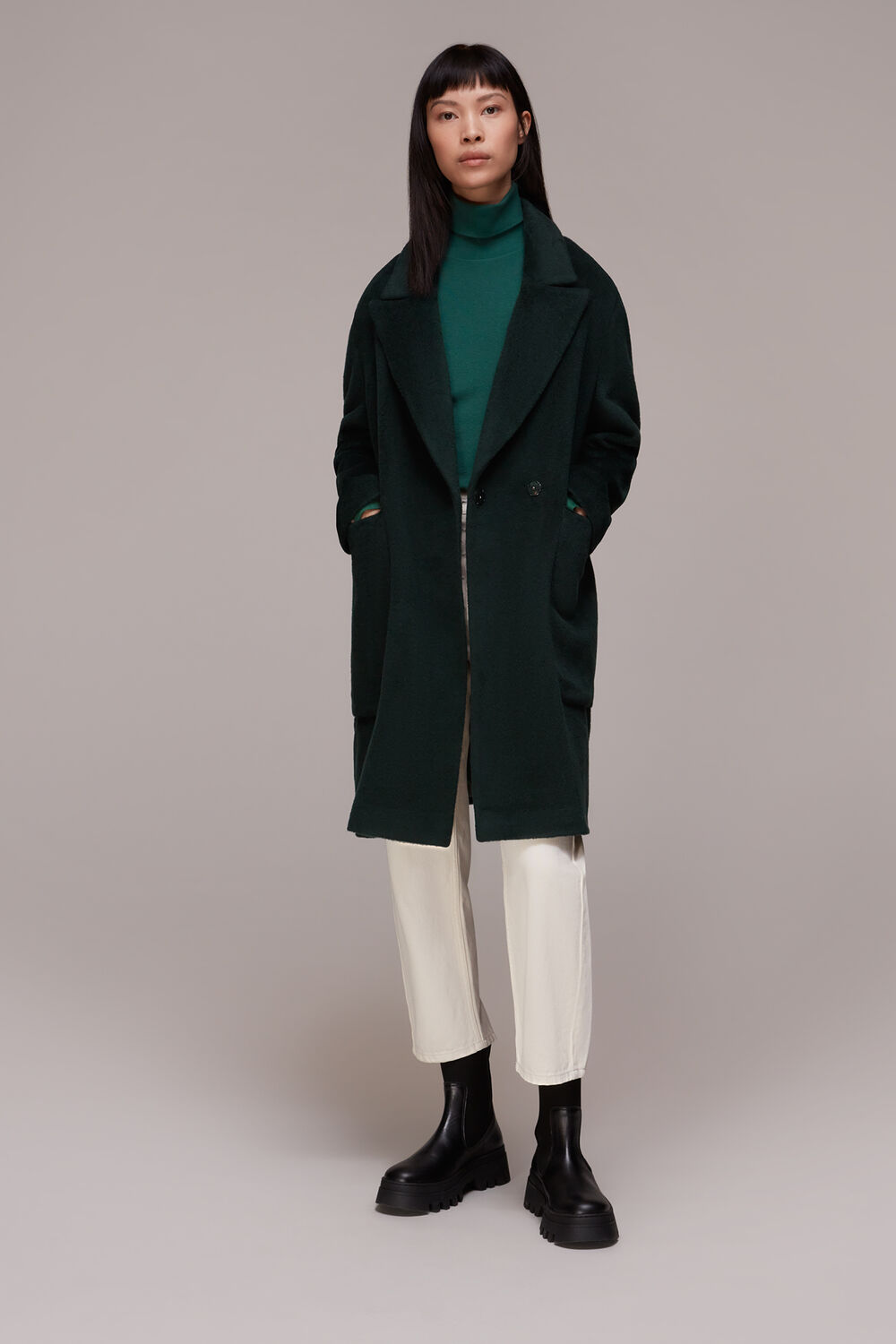 Lola Wool Mix Cocoon Coat