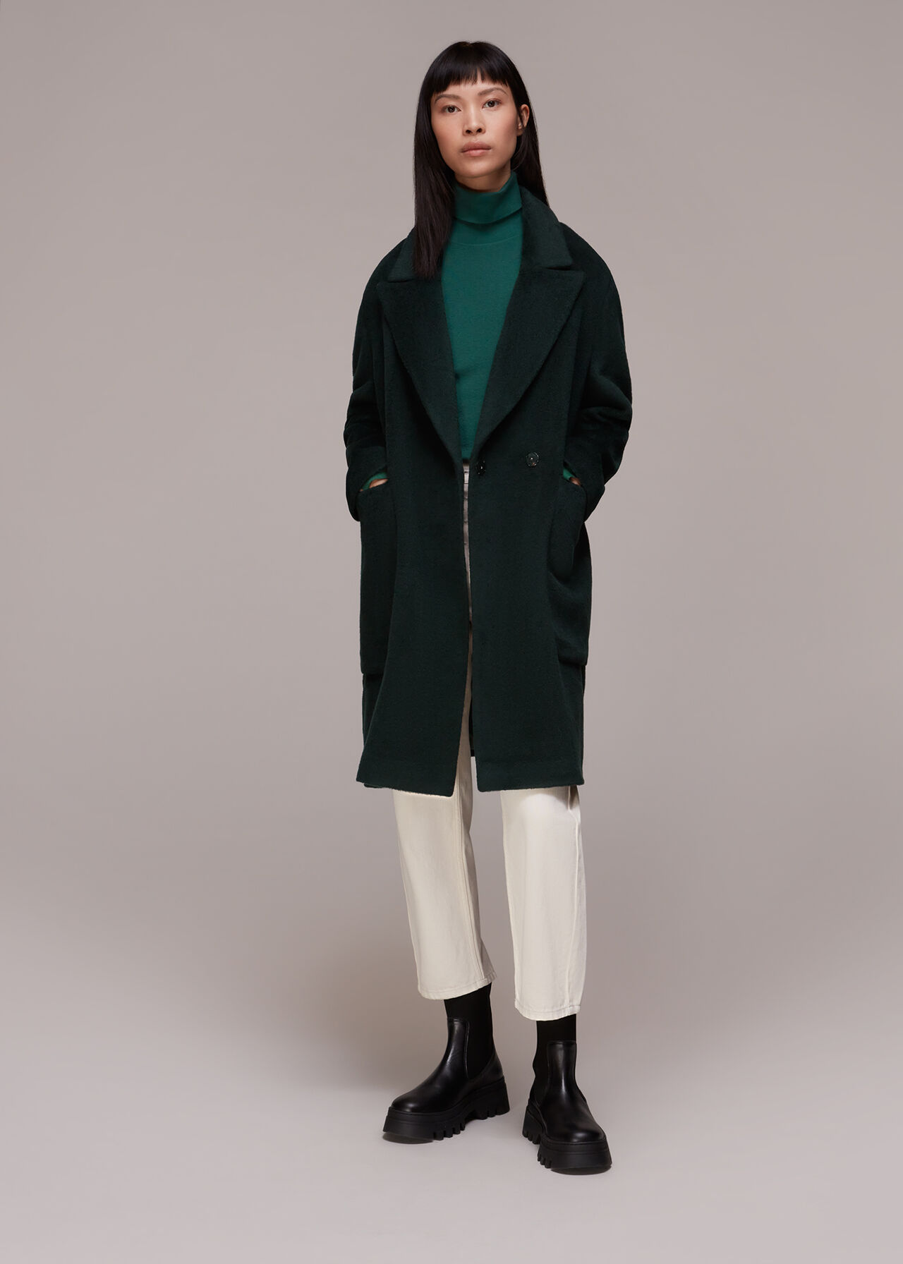 Lola Wool Mix Cocoon Coat