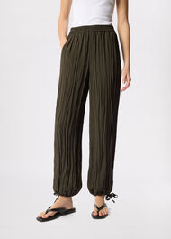 Balloon Tie Hem Trousers