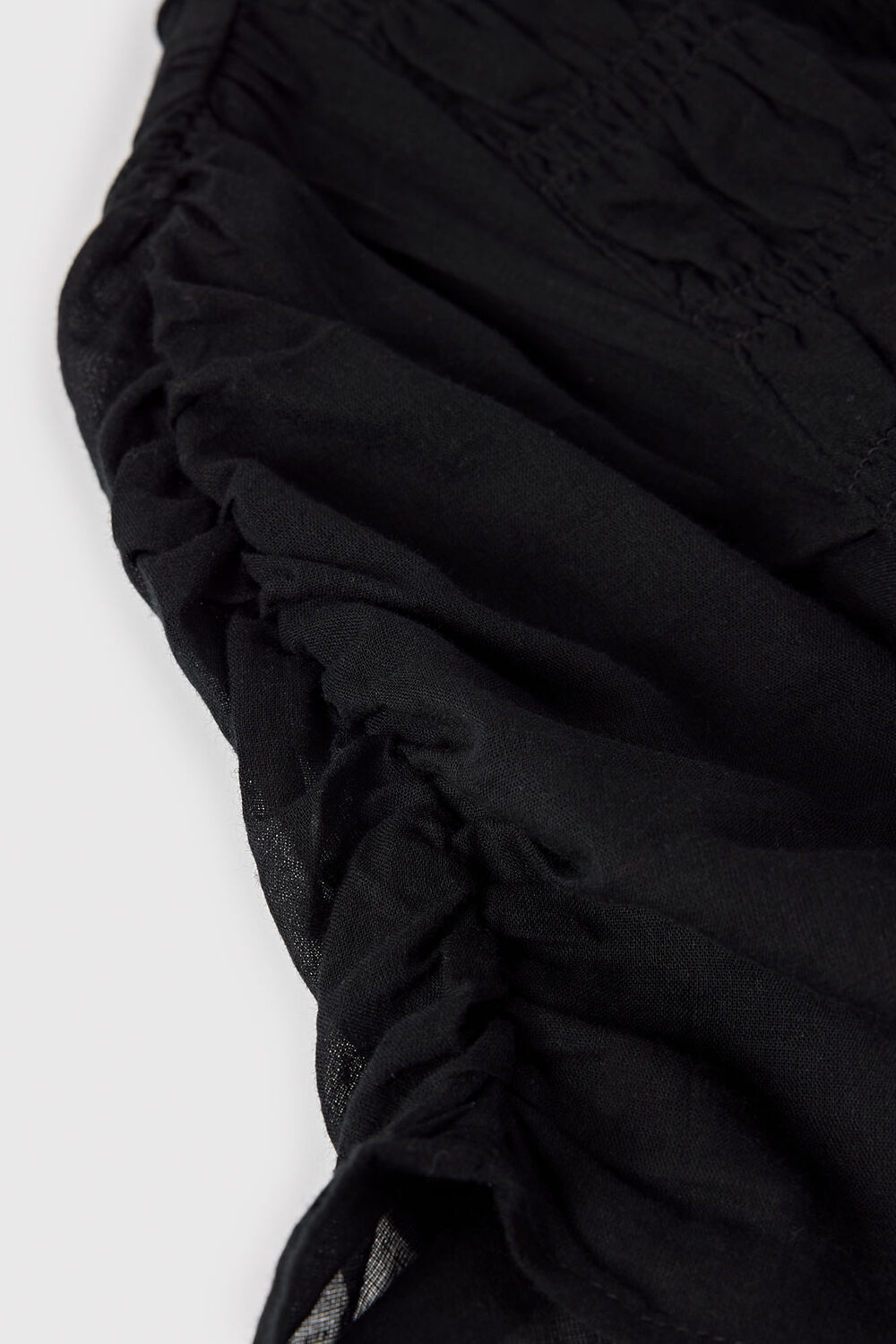 Black Petite Avery Smocked Dress