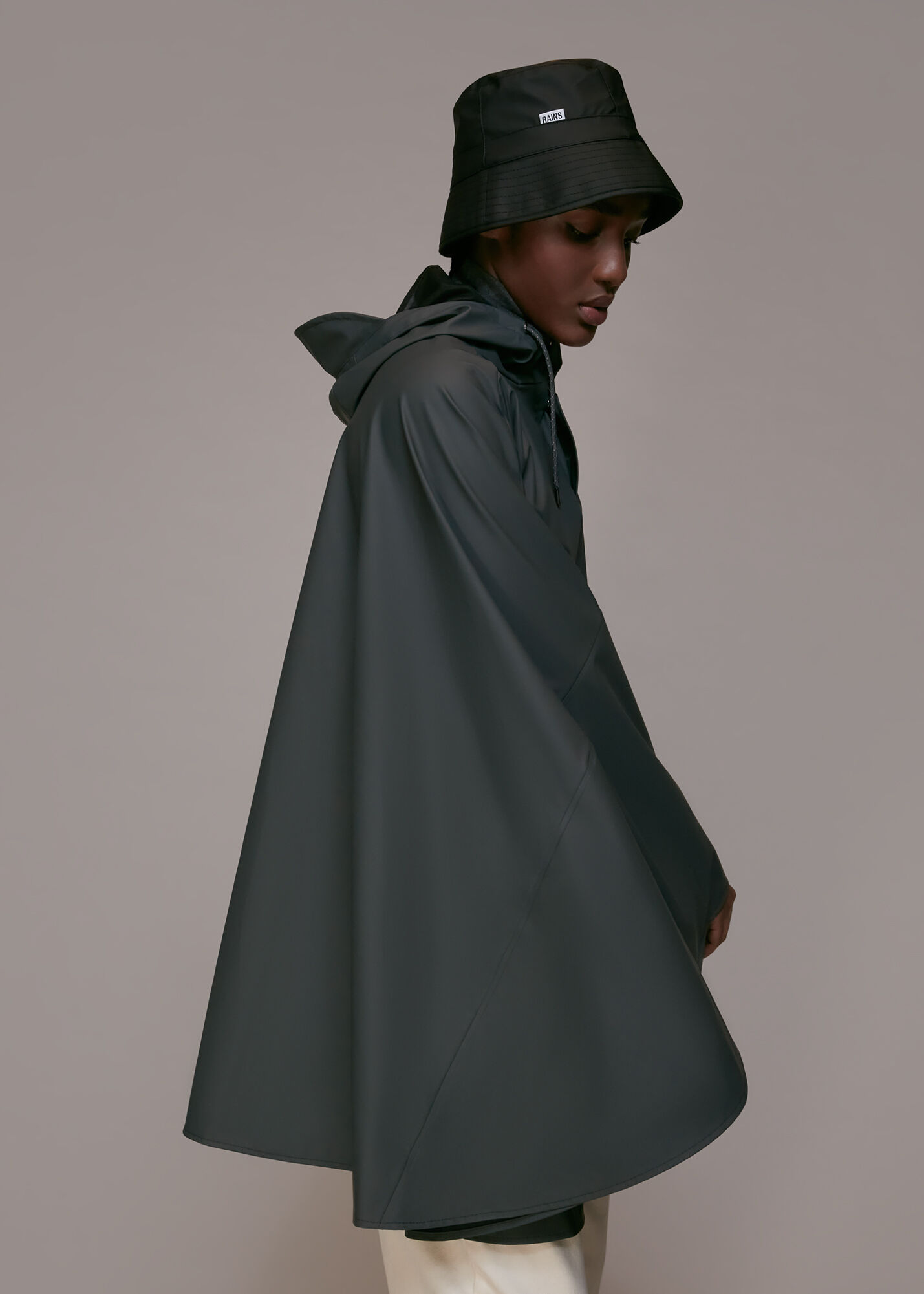 Dark Grey Rains Cape | WHISTLES | Whistles US |