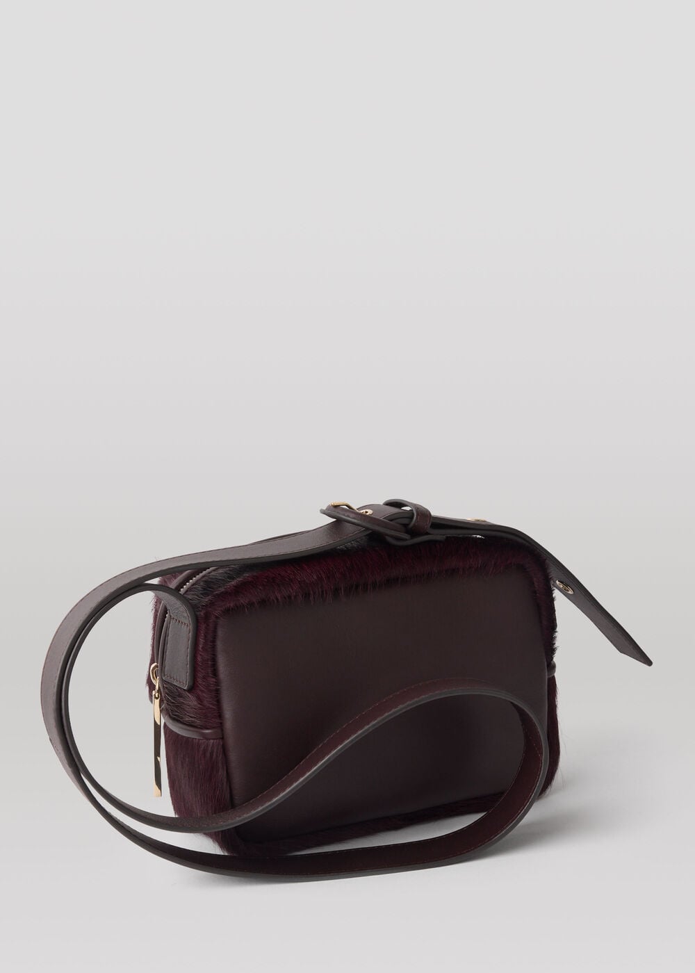 Plum Bibi Hair-On Crossbody Bag