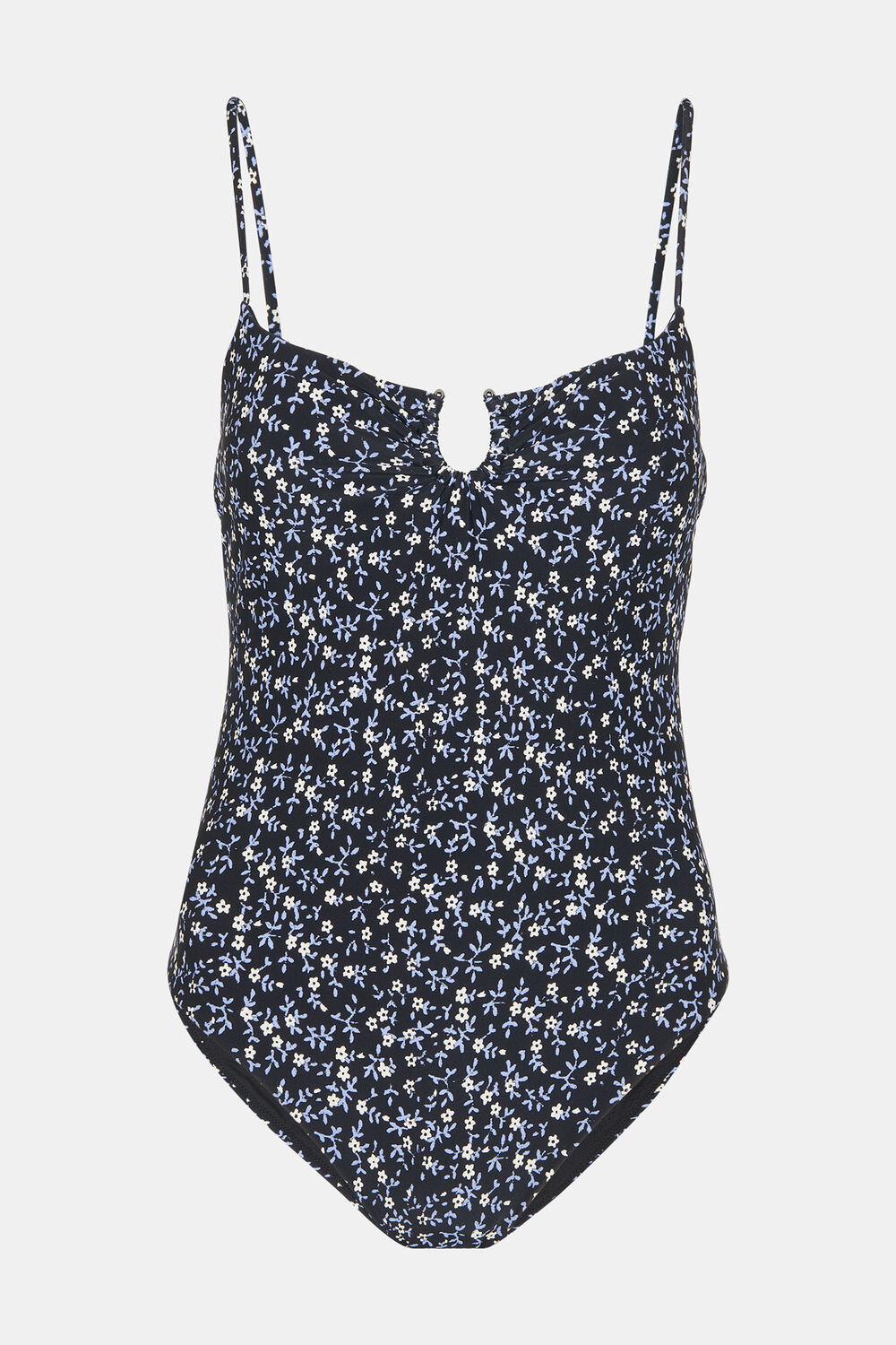 Black Forget Me Not Swimsuit