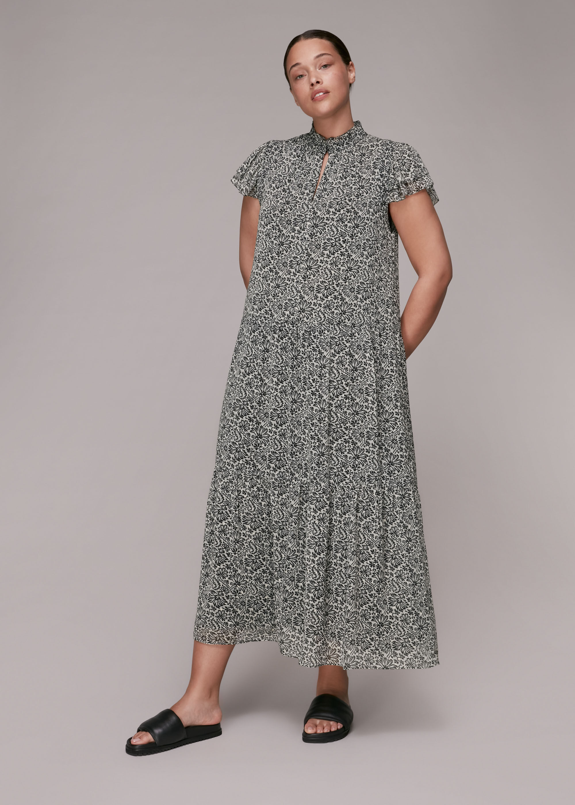 Whistles tiered deals dress