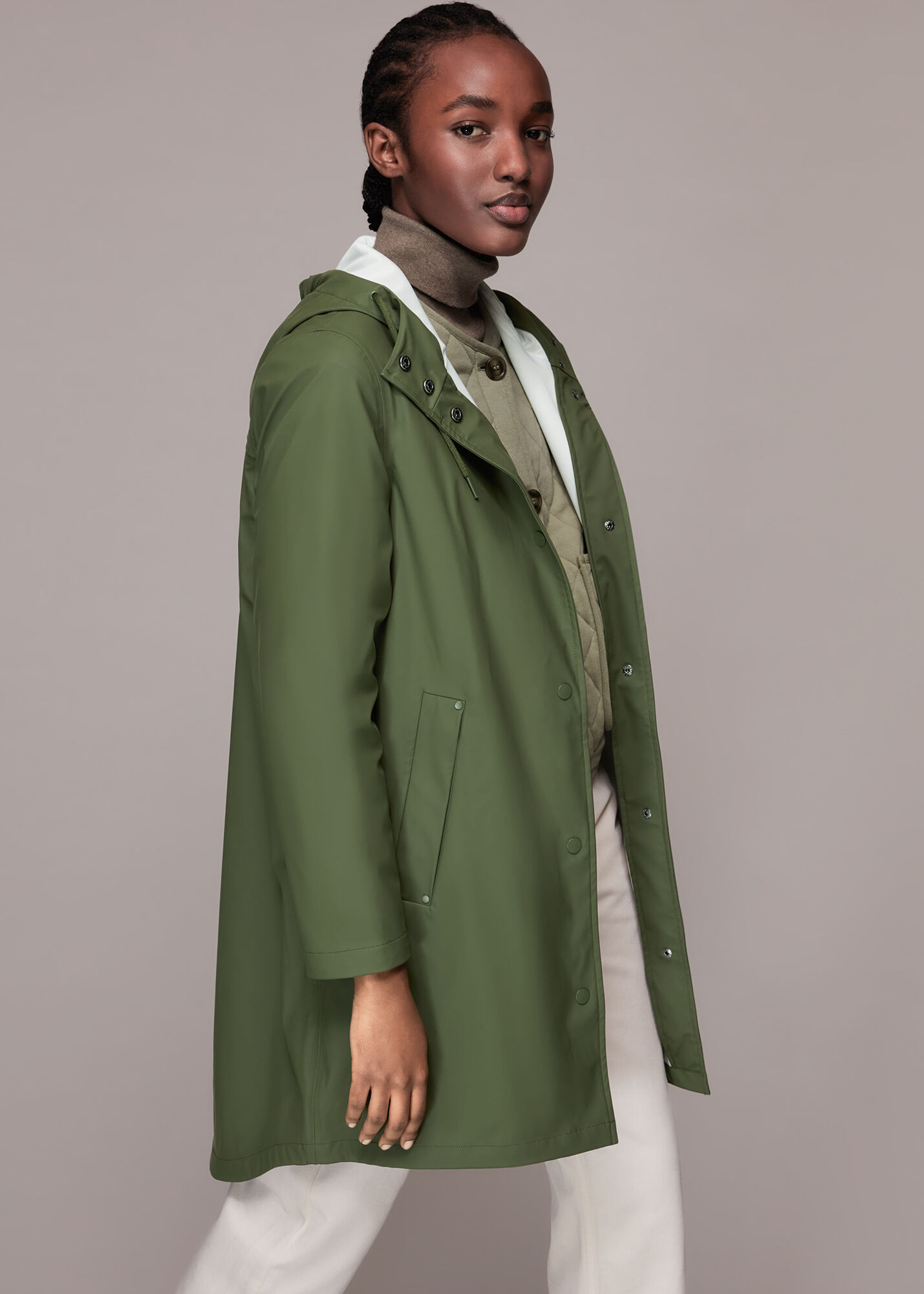 Whistles clearance khaki coat
