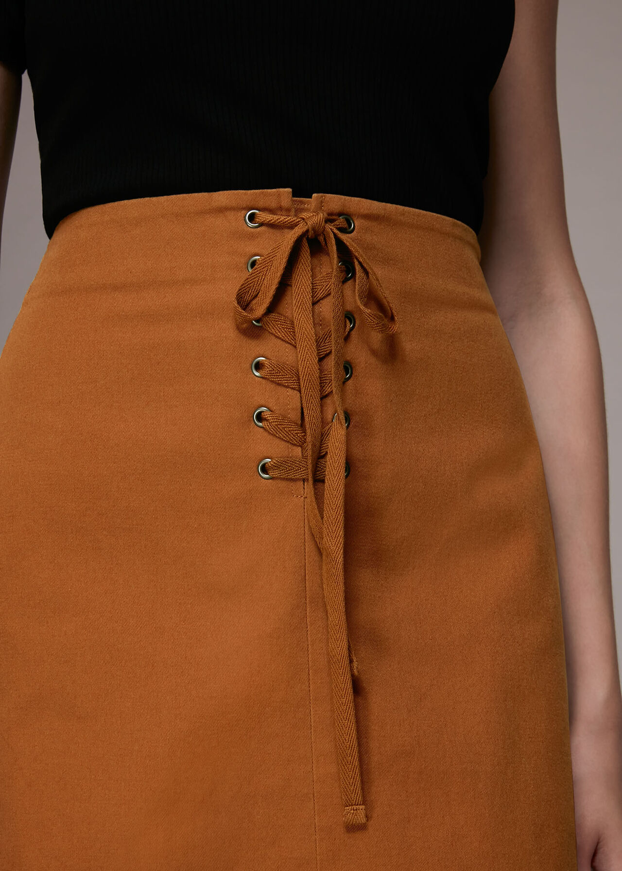 Piper Lace Front Mini Skirt