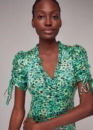 Pansy Meadow Silk Mix Dress