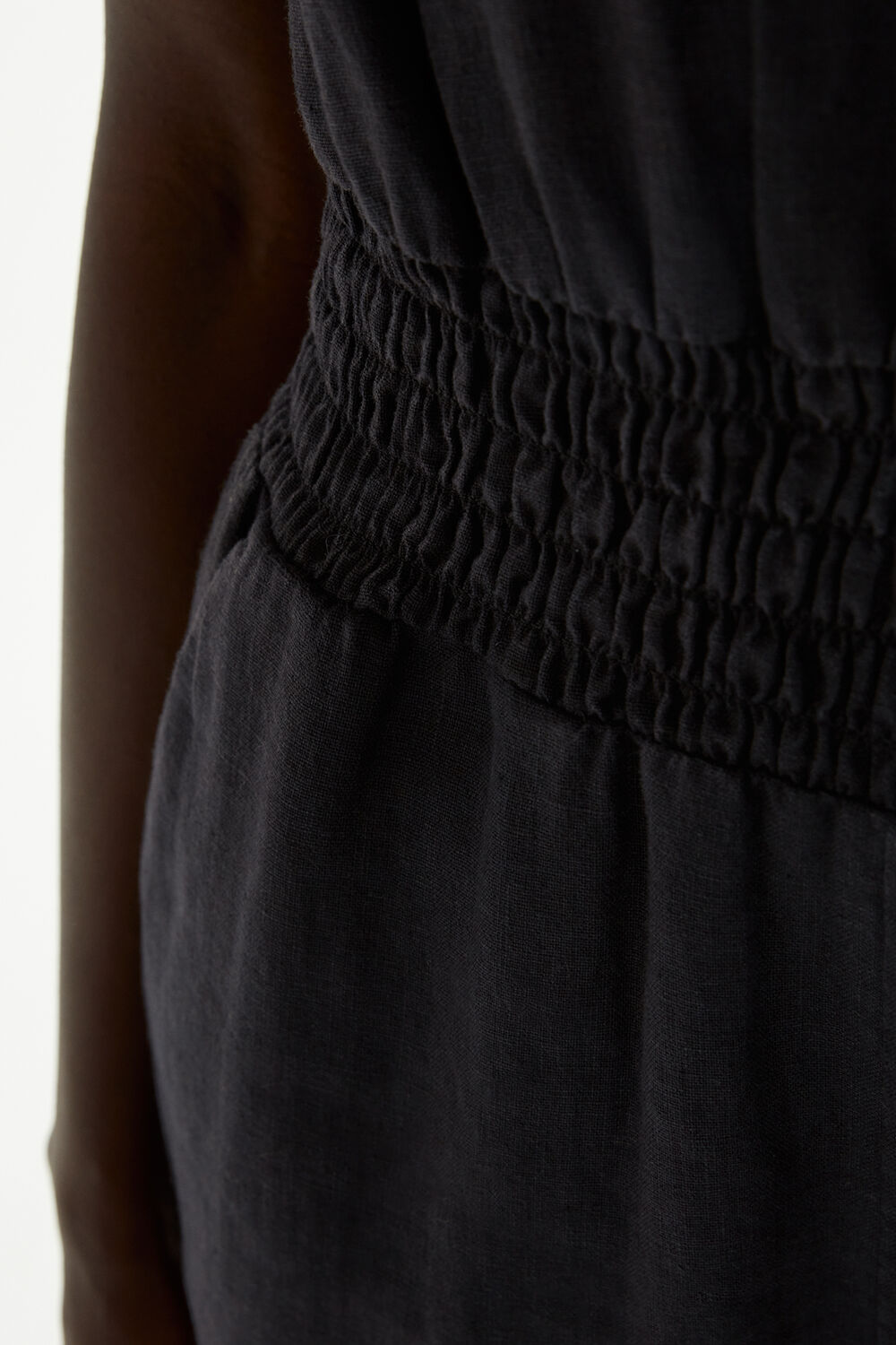 Black Petite Danny Linen Jumpsuit