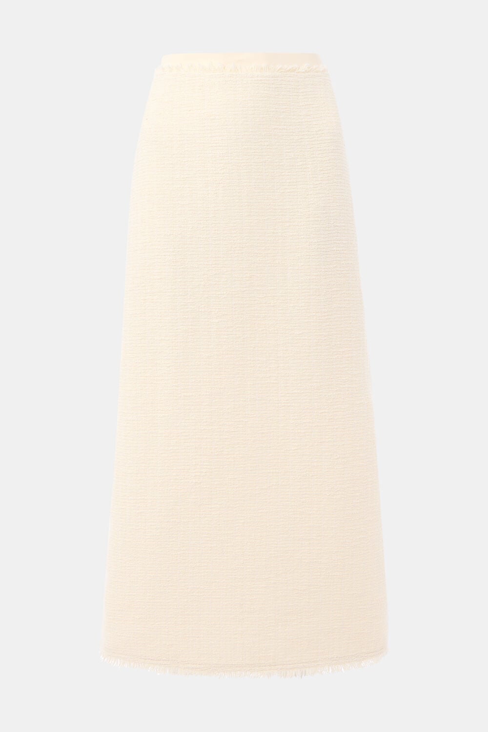 Ivory Lucie Boucle Pencil Midi Skirt