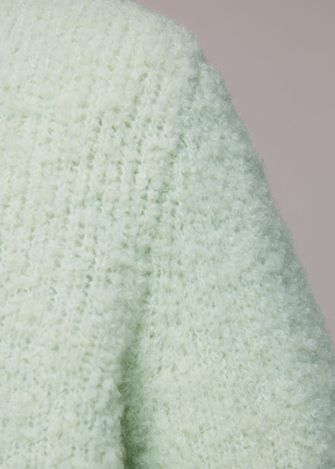 Cropped Boucle Cardigan