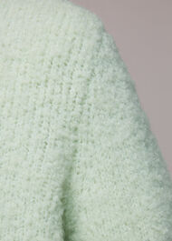 Cropped Boucle Cardigan