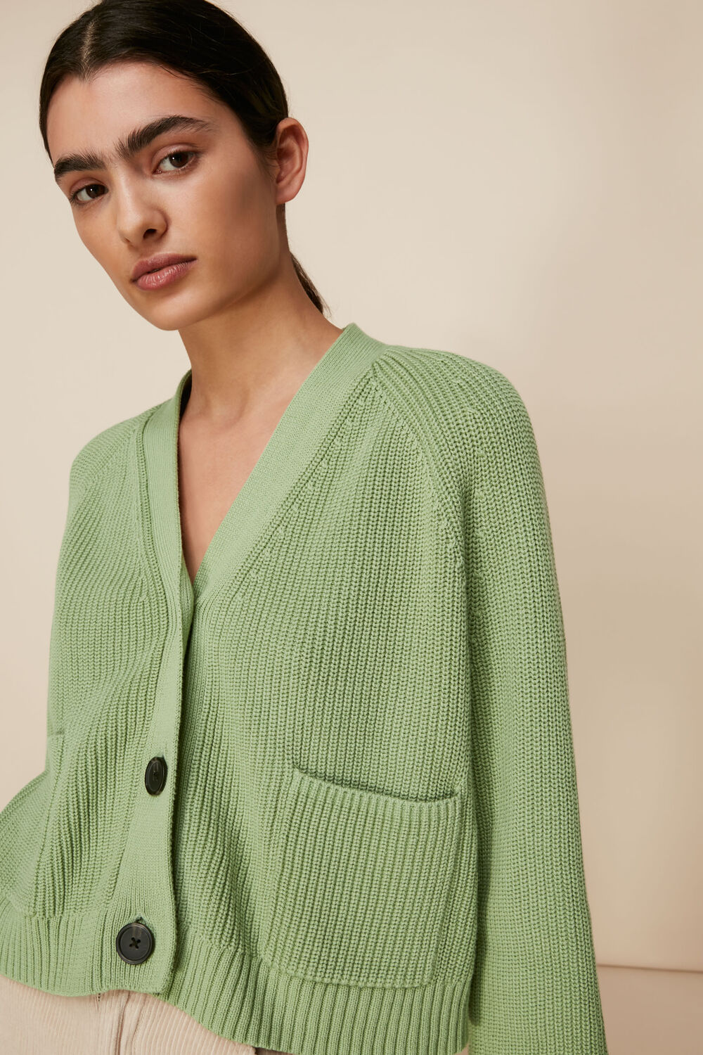Nora Button Pocket Cardigan