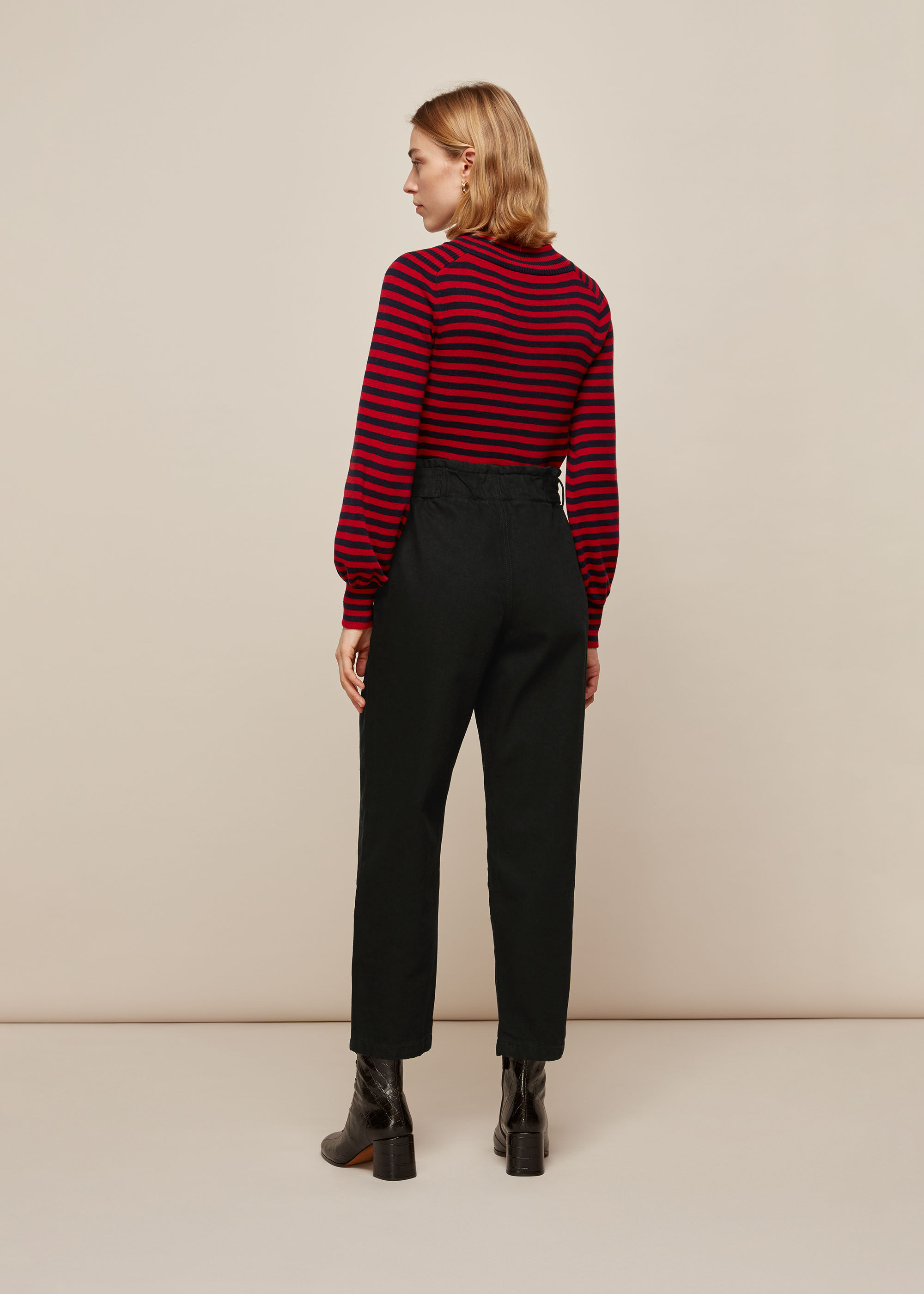 Black Paperbag Denim Jean WHISTLES