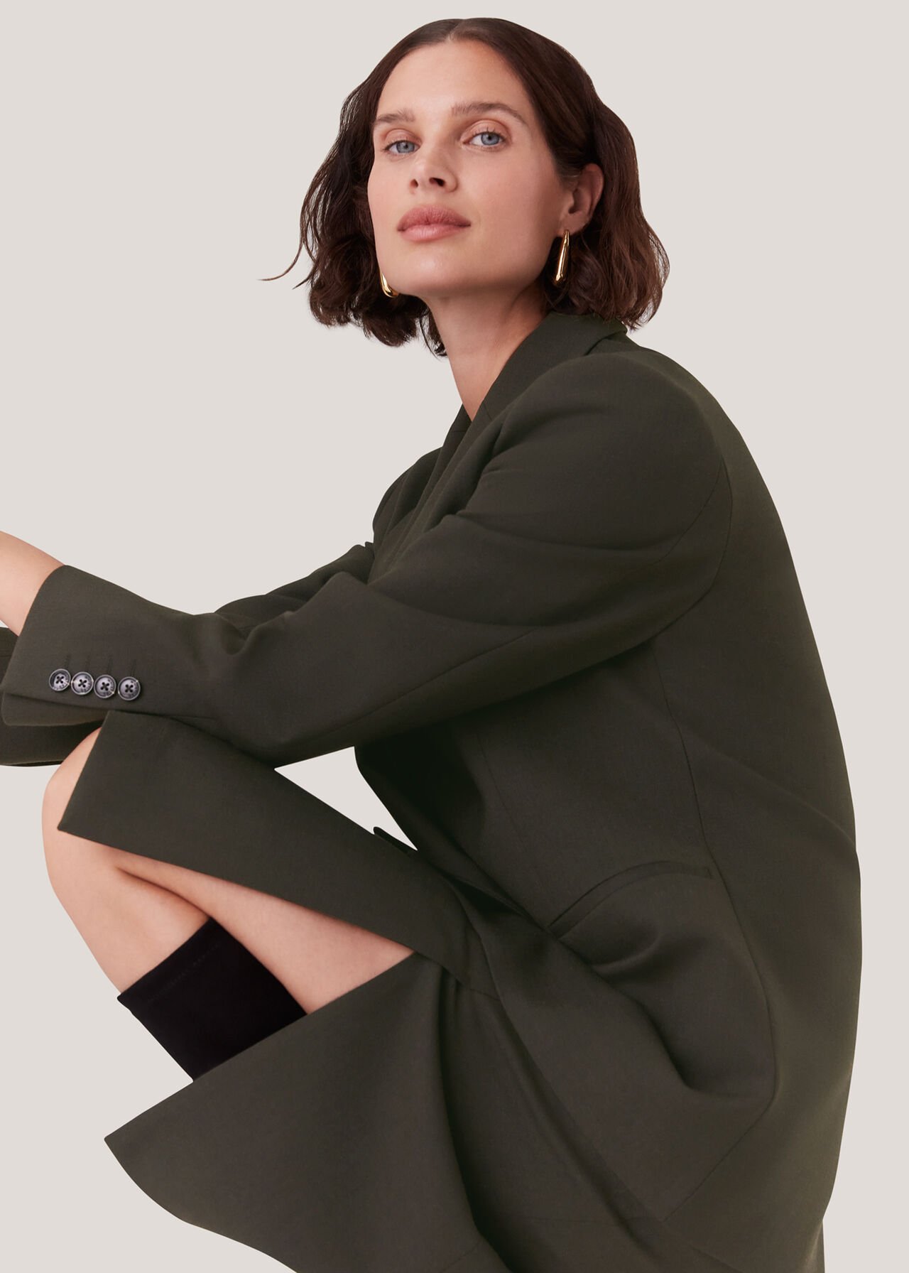 Natalie Wool Blend Skirt