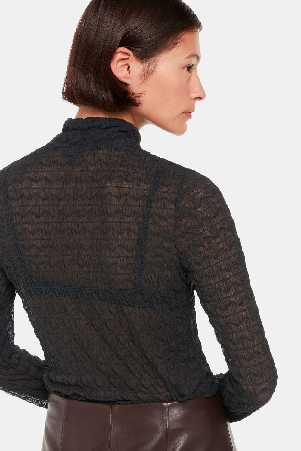 Texture Ruched Top