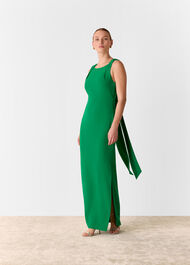 Tie Back Maxi Dress Green