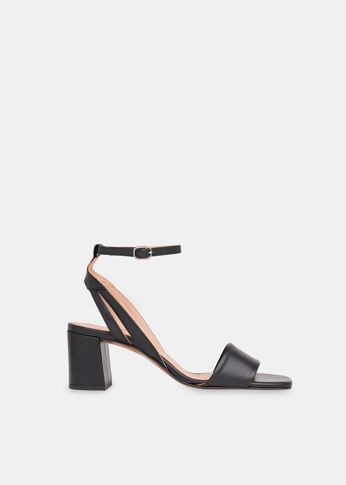Black Eden Block Heel Sandal WHISTLES Whistles UK