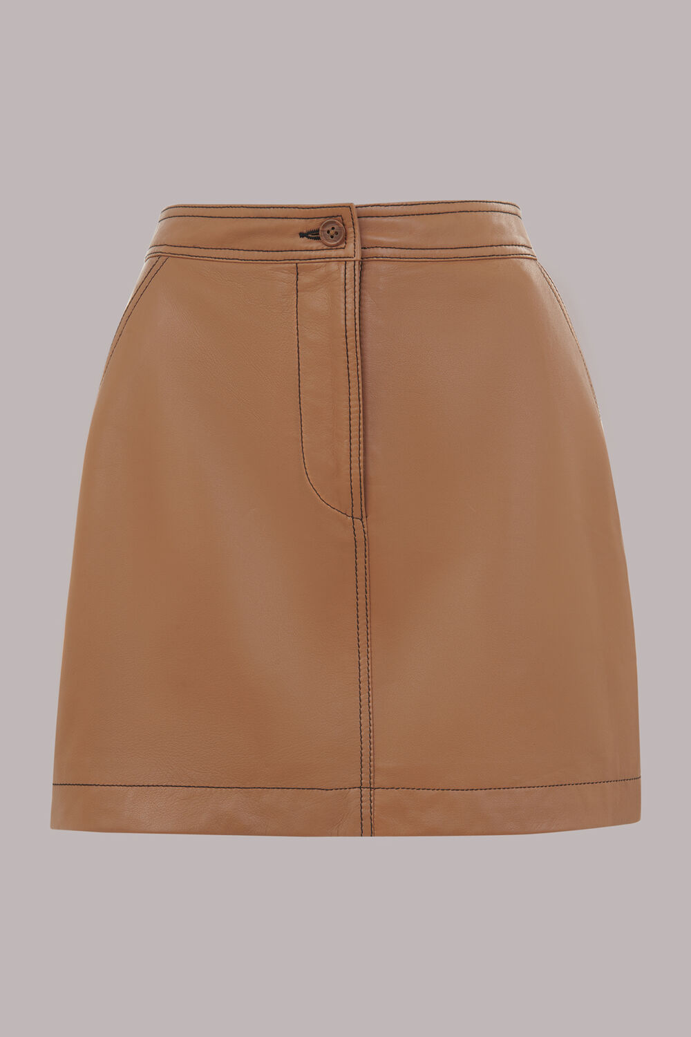 Stevie Leather Mini Skirt