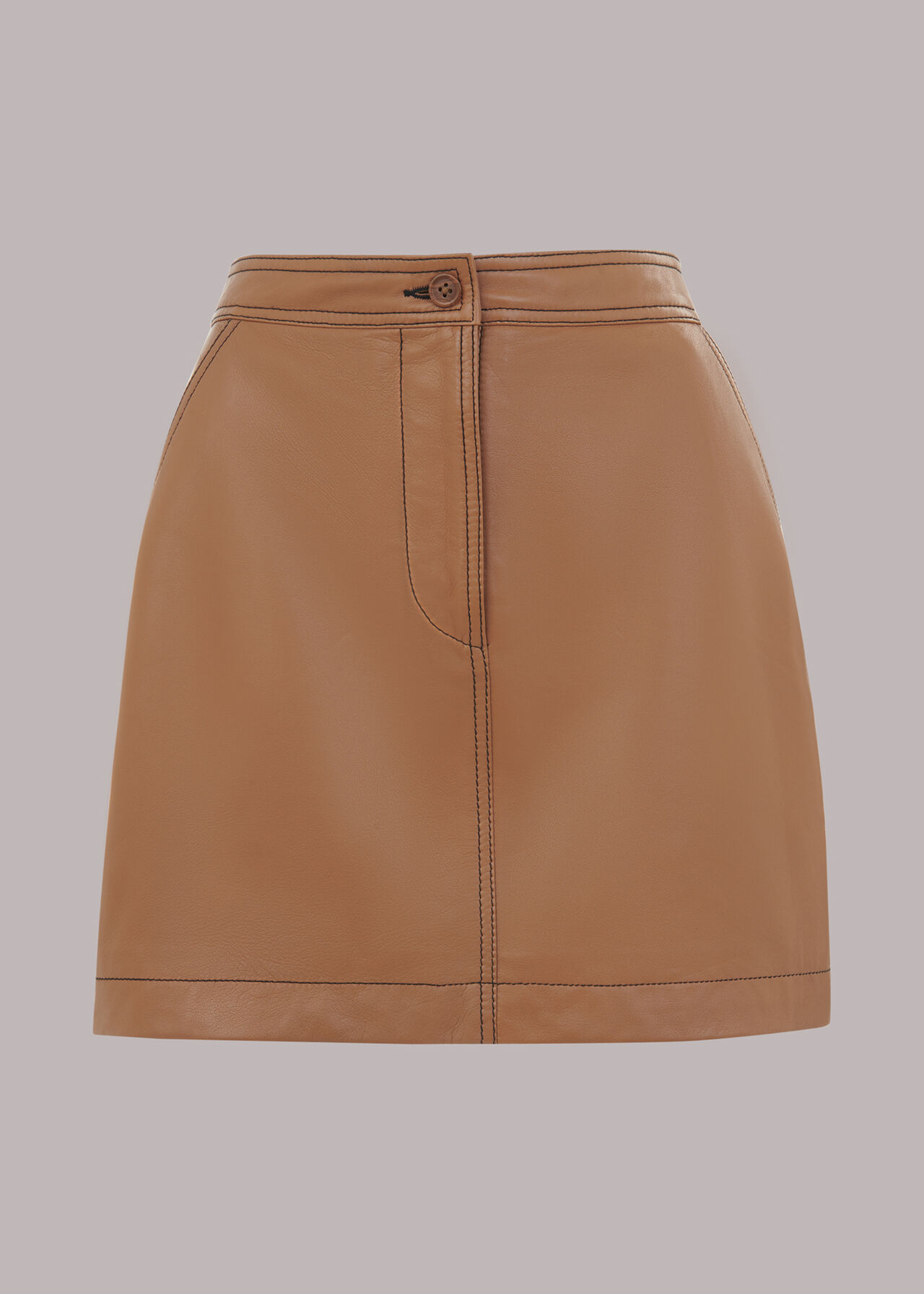 Stevie Leather Mini Skirt