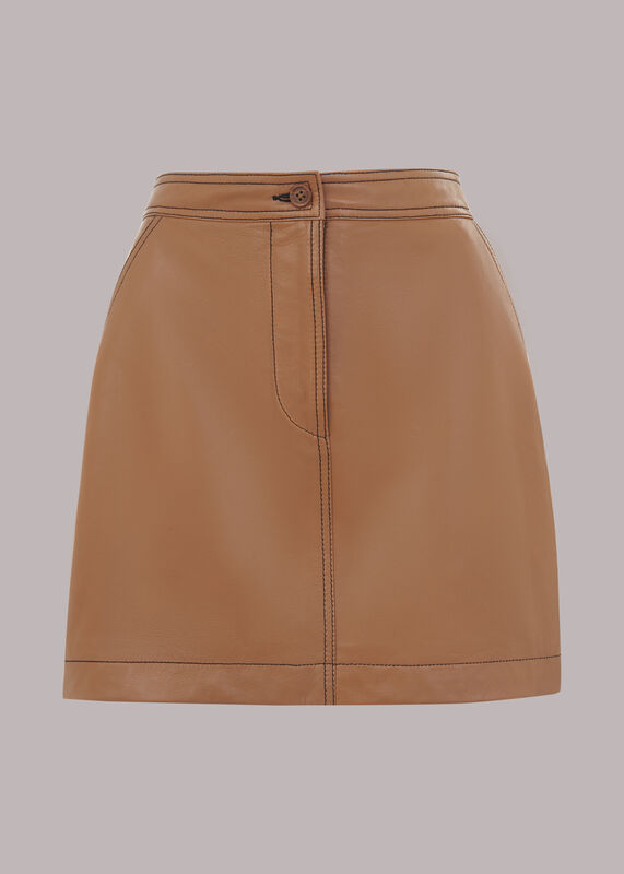 Stevie Leather Mini Skirt