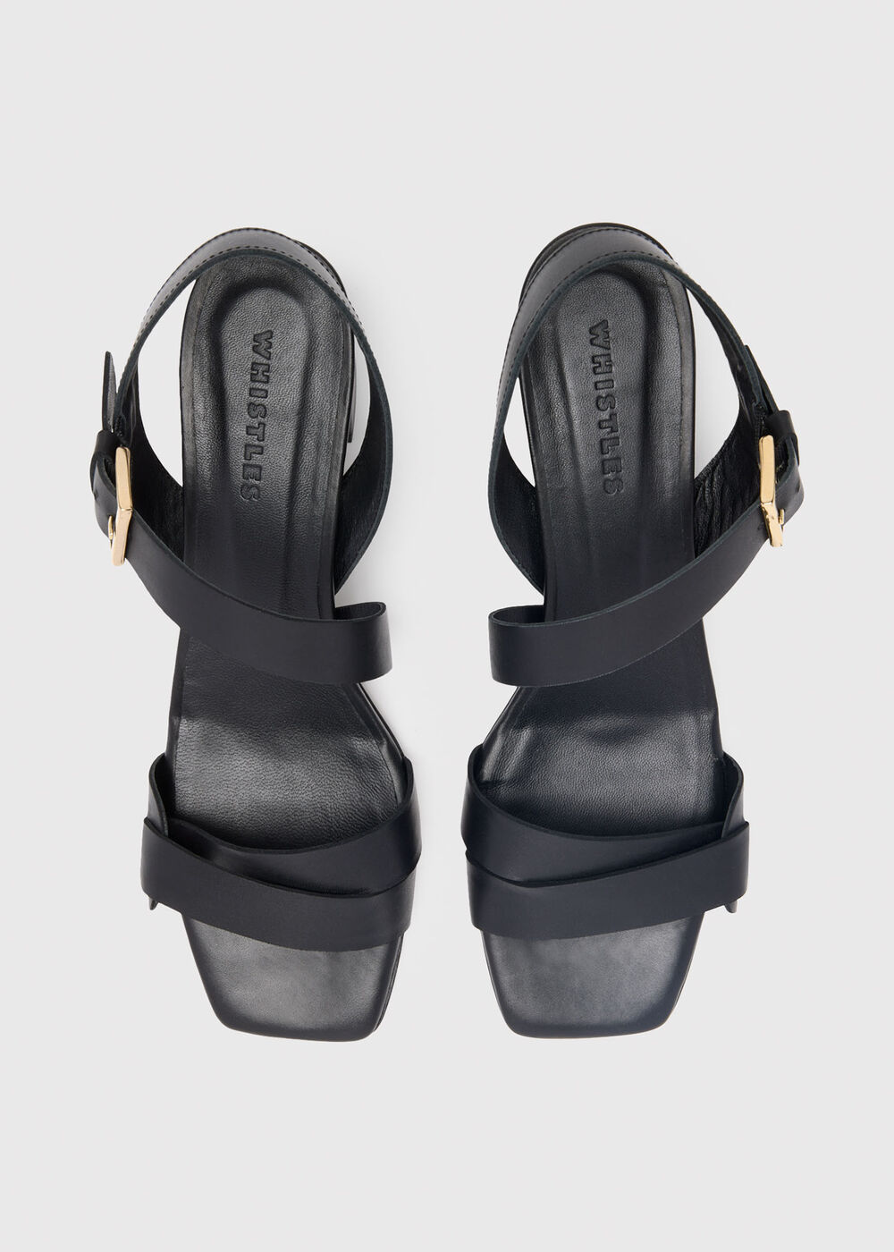 Block Heel Buckle Sandal