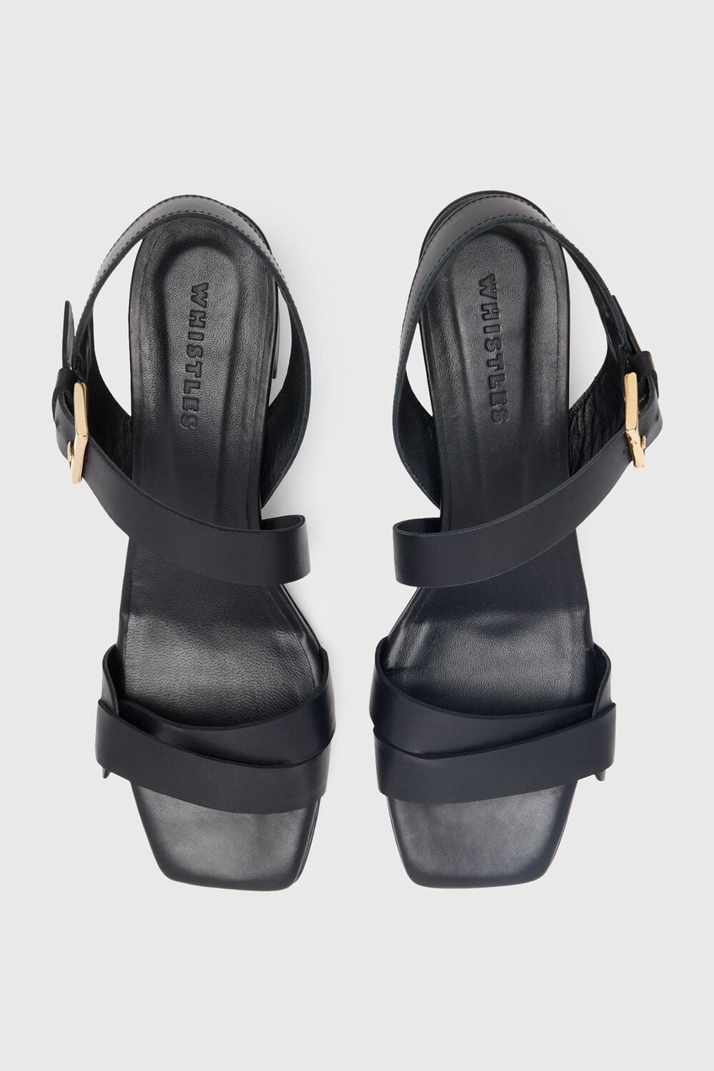 Block Heel Buckle Sandal