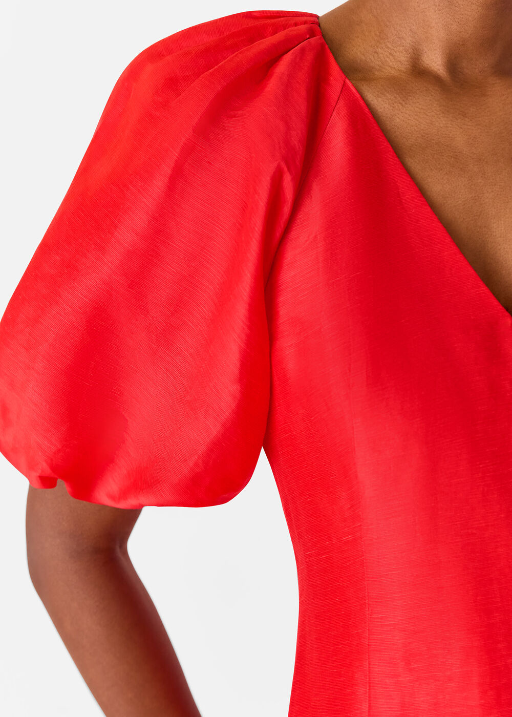 Silk Blend Taffeta Maxi Dress