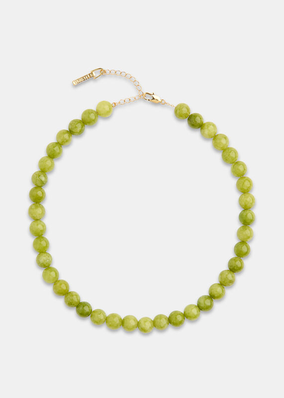Green Large Sphere Bead Necklace
