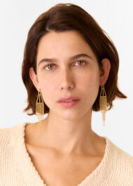 Seed Bead Statement Earring