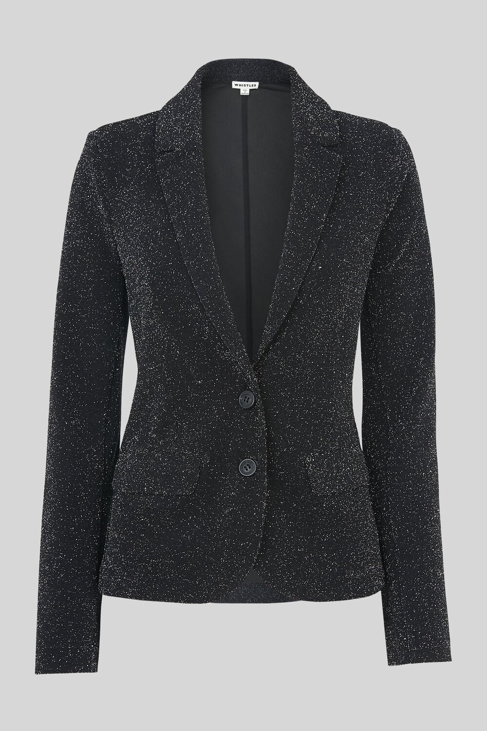 Sparkle Ponte Jersey Jacket Black