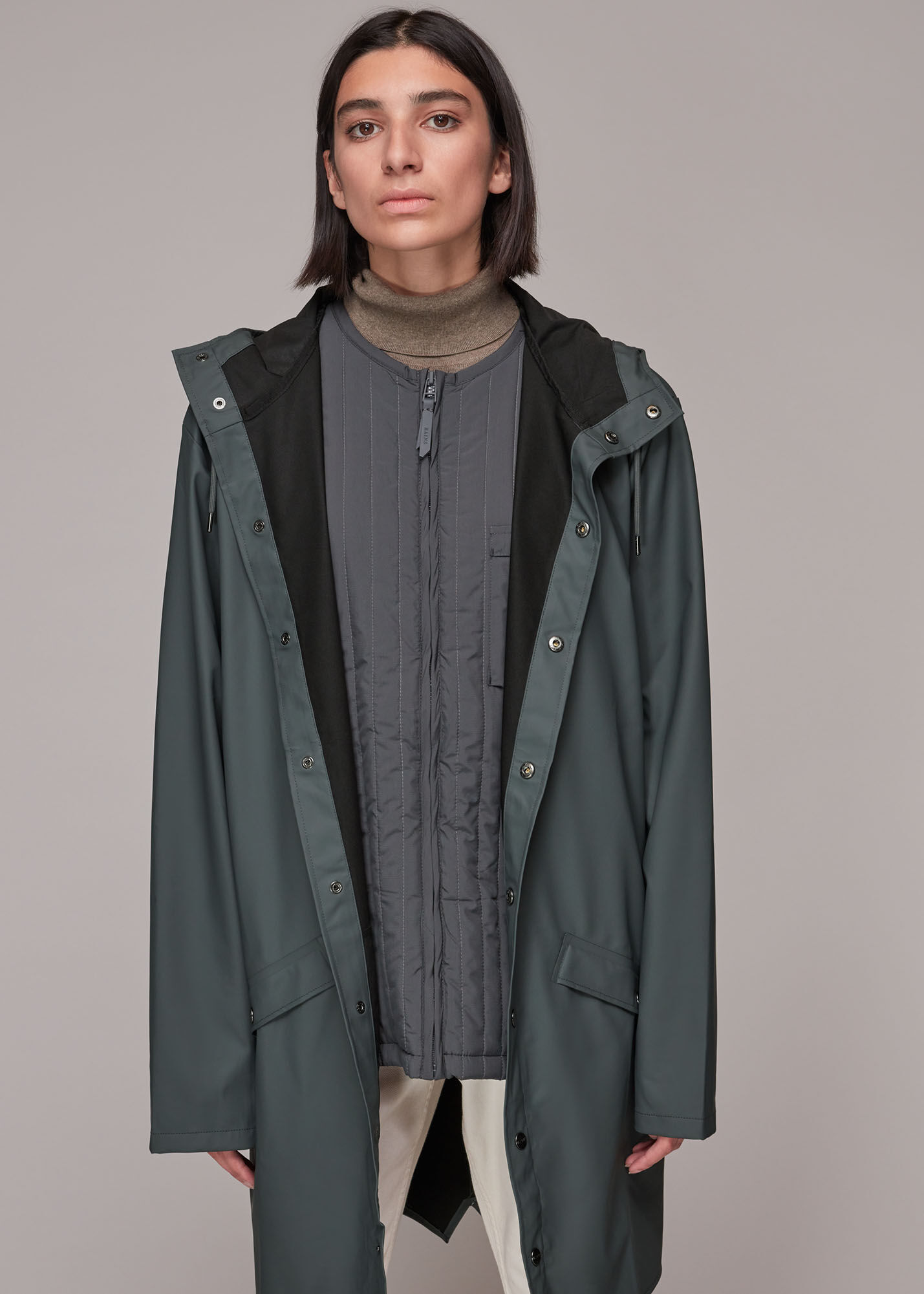 Whistles grey leather jacket outlet