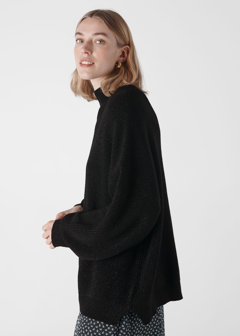 Chunky Sparkle Knit Black