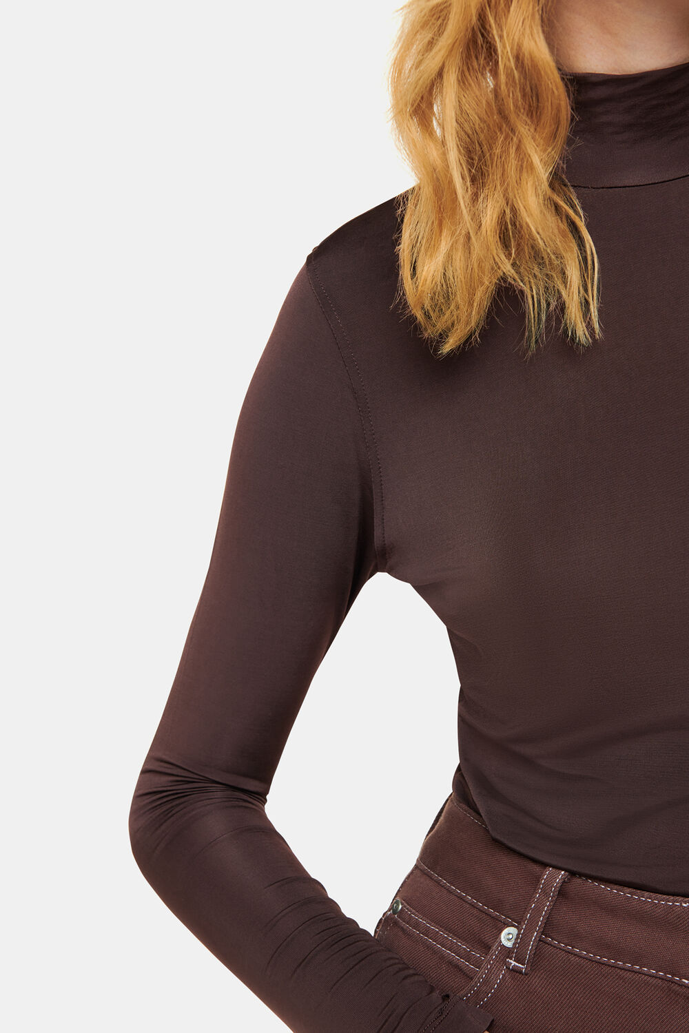 Slinky High Neck Top