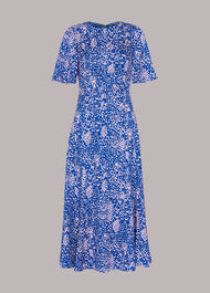 Lively Animal Print Midi Dress