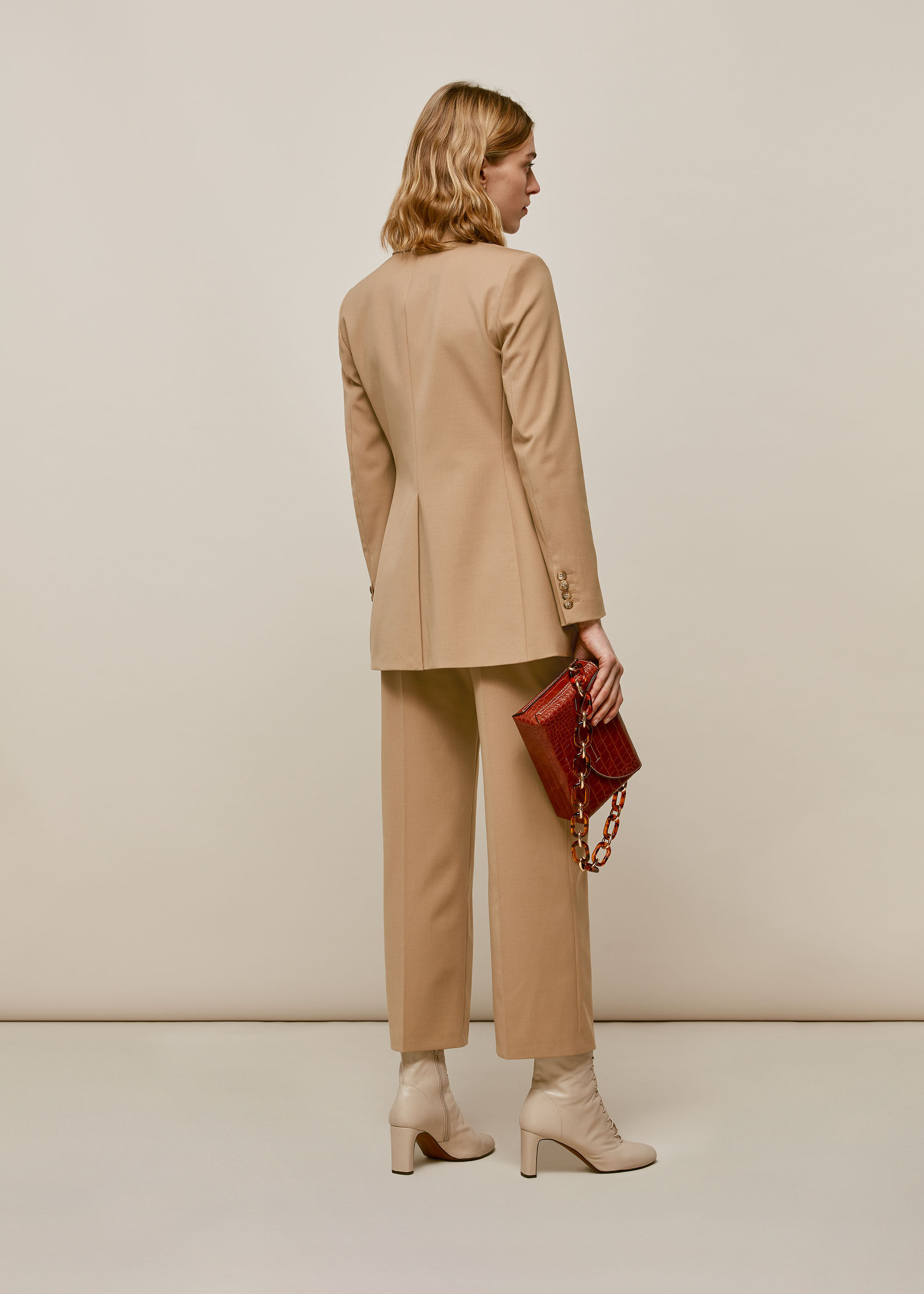 Camel Sonia Single Breasted Jacket 