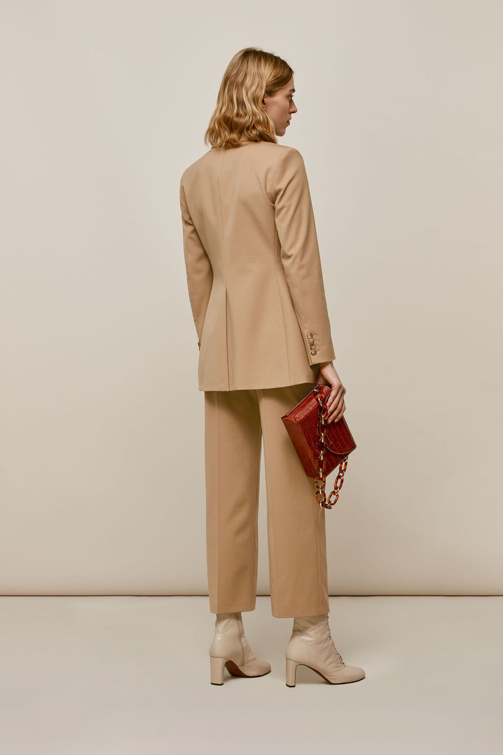Sonia Single Breasted Jacket Camel