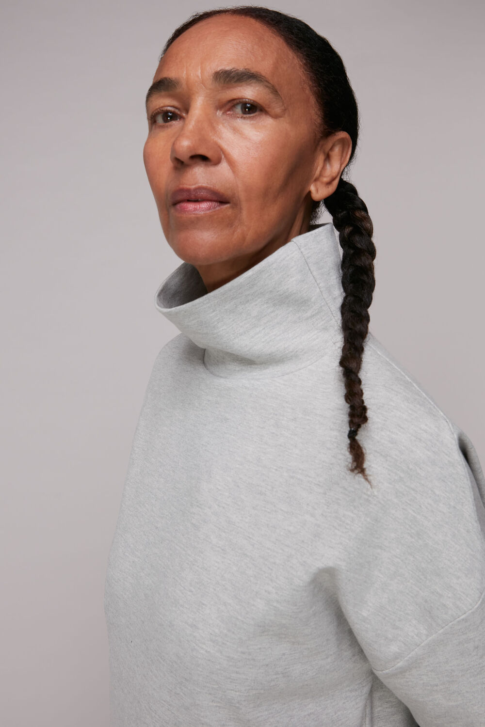 Funnel Neck Sweat Dress